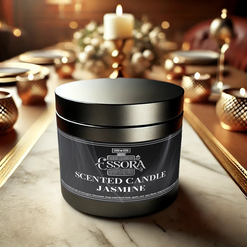 Jasmine Scented Candle for Relaxation and Ambience